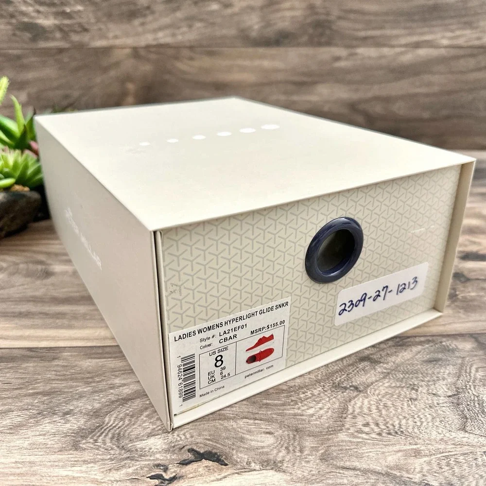 NIB Peter Millar Hyperlight Glide Sneaker US 8 EU 39 Red Womens - Picture 9 of 12